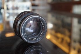 Carl Zeiss Biotar 58mm F/2 T lens black for Exakta mount, 1949