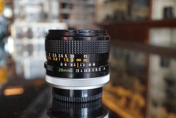 Canon FD 28mm F/2.8 S.C. lens