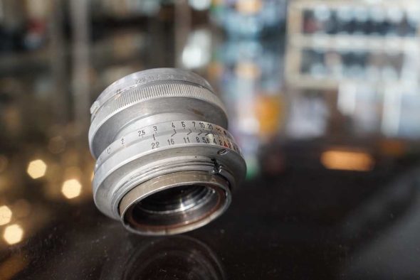 Carl Zeiss Jena Sonnar 1:2 / 5cm lens for Leica screw mount. collapsible