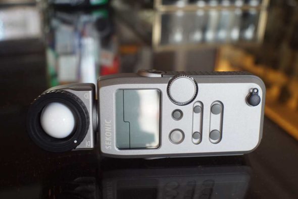 Sekonic L-358 flash master light meter with spot attachment, boxed