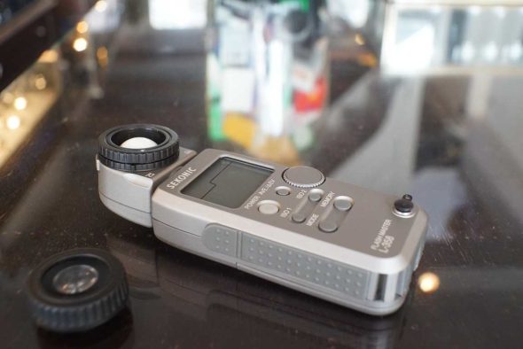 Sekonic L-358 flash master light meter with spot attachment, boxed