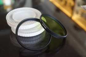 Nikon X0 Light Green + L1Bc filters 52mm, cased