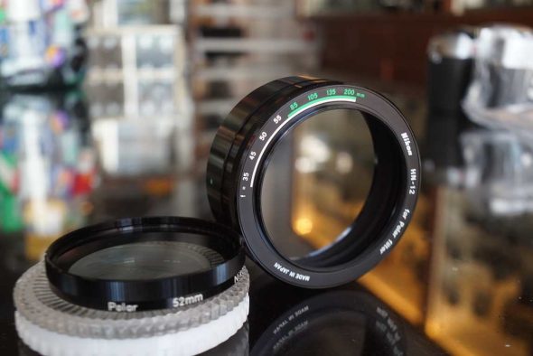 Nikon HN-12 polariser hood + 52mm Nikon Polariser filter