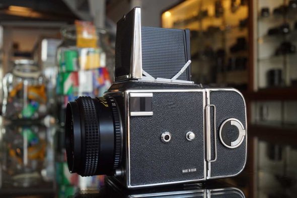 Kiev 88 SLR camera with Volna-3 80mm f/2.8 MC lens