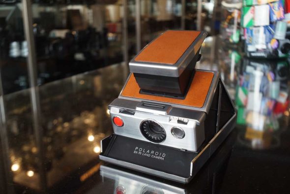 Polaroid SX-70 brown leather, instant camera