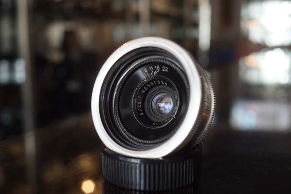 Soviet Orion-6 28mm f/6 lens in LTM mount
