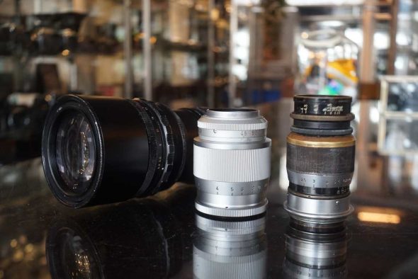 Lot of 3 Leica LTM and visoflex lenses, bargain deal (90, 135, 280)