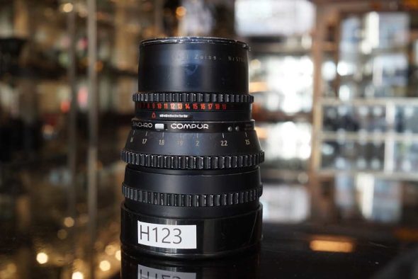 Hasselblad 150mm F/4 Sonnar lens black chrome, for parts/repair/OUTLET