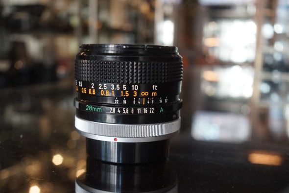 Canon FD 28mm F/2.8 S.C. lens