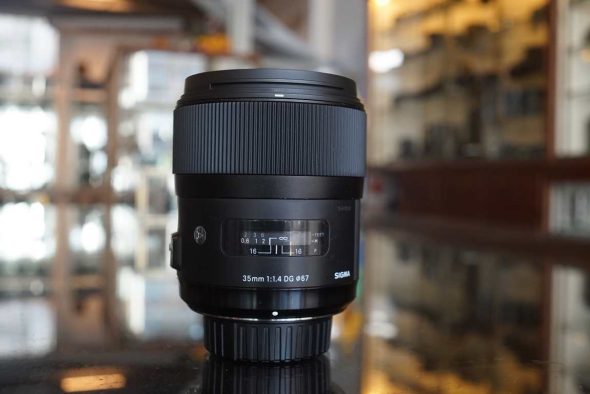 Sigma ART 35mm F/1.4 DG lens for Nikon FX, serviced 2025