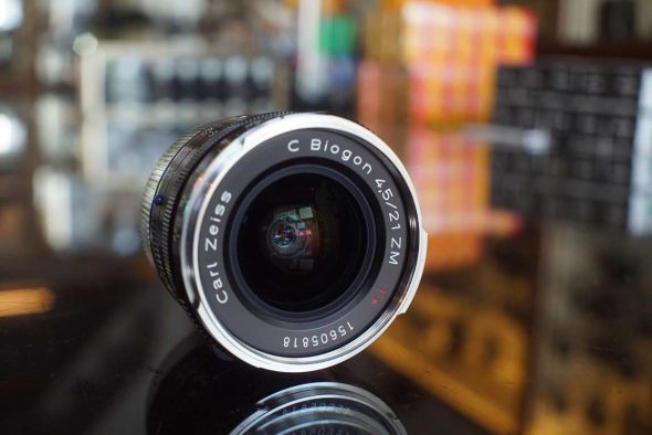 Carl Zeiss C Biogon T* 21mm F/4.5 lens black for Leica M
