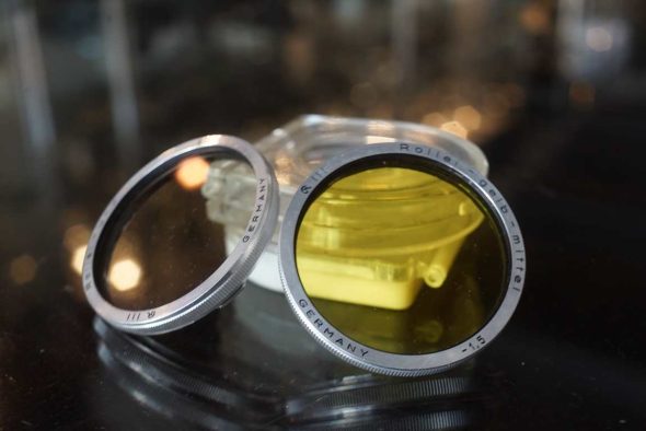 Rollei Rolleiflex Bay III filter lot: UV + Yellow
