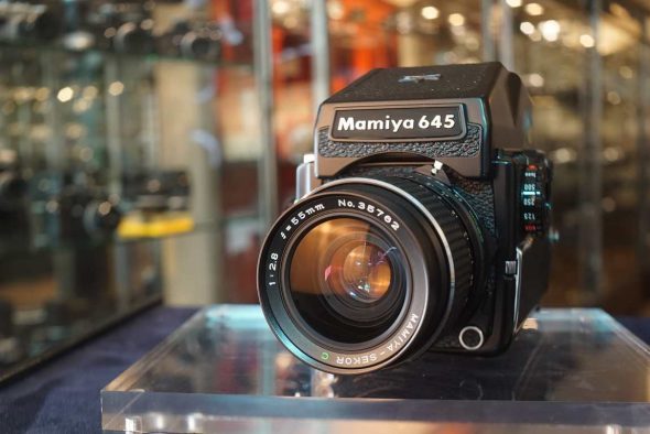 Mamiya M645 1000S kit w/ 55mm f/2.8 + AE Prism