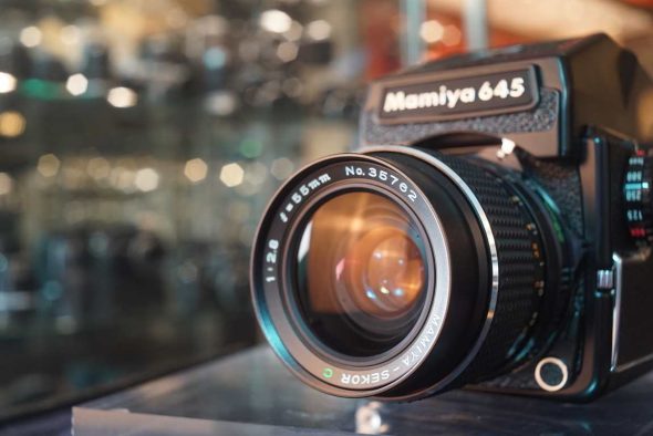 Mamiya M645 1000S kit w/ 55mm f/2.8 + AE Prism