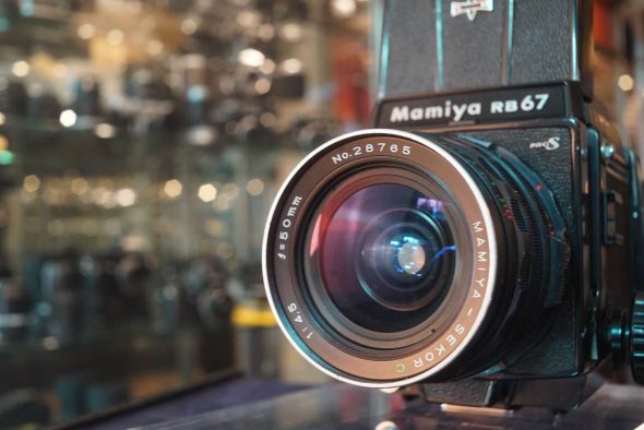 Mamiya RB67 Pro S with 120 back + Sekor 50mm F/4.5 lens