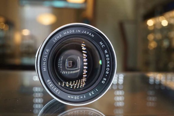 Minolta MC W.Rokkor-SG 28mm F/3.5 lens, early model