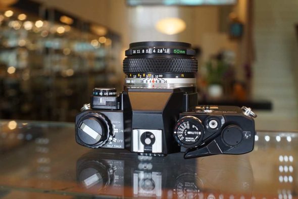 Olympus OM10 Black + Zuiko 50mm f/1.8 + Manual adapter