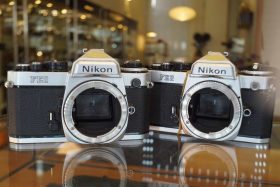 2x Nikon FE2 body chrome, deffective, for parts/repair