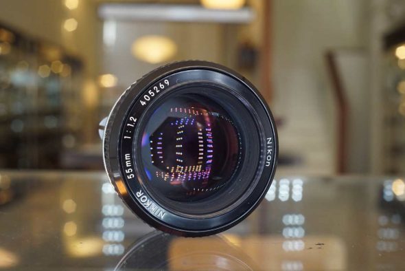 Nikon Nikkor 55mm F/1.2 AI lens (Pre-AI converted to AI)