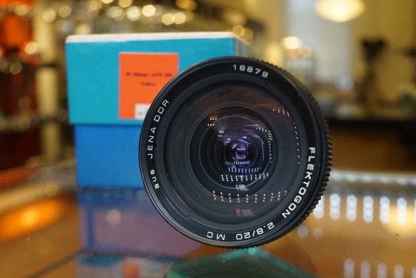 Carl Zeiss Jena MC Flektogon 20mm F/2.8 lens for M42, boxed