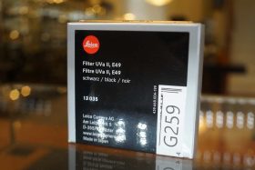 Leica 13035 UVa II filter E49 black, boxed
