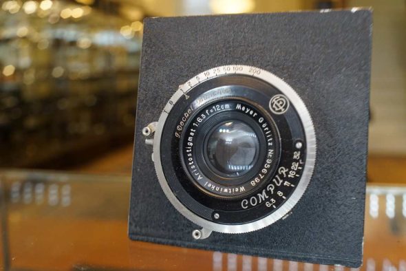 Meyer Weitwinkel Aristostigmat 120mm f/6.3 in early Compur shutter