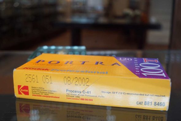 Kodak Portra 100T Tungsten film 120 format expired 2002, 4 rolls