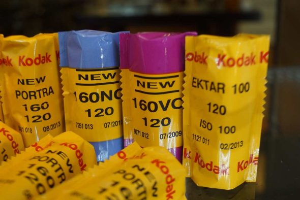 10x various expired Kodak 120 films, Portra and Ektar