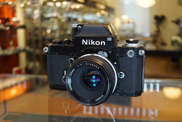 Nikon F2 Photomic black + Nikkor 50mm F/2 lens
