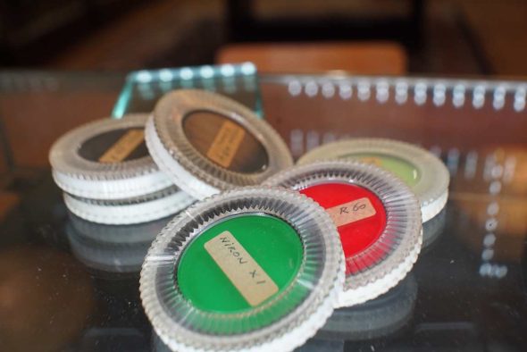 Nikon 52mm filter lot incl. red, green, blue and ND