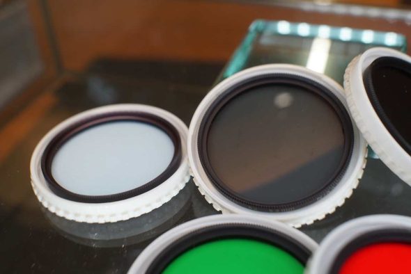 Nikon 52mm filter lot incl. red, green, blue and ND