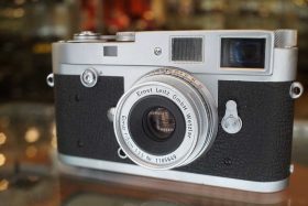 Leica M2 button rewind + Elmar 50mm F/3.5 lens kit, CLA 2025