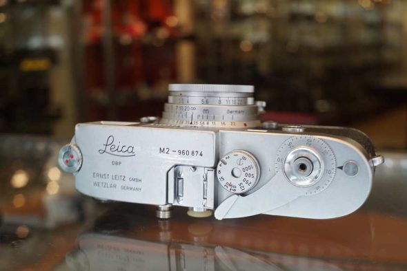 Leica M2 button rewind + Elmar 50mm F/3.5 lens kit, CLA 2025