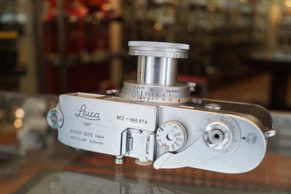Leica M2 button rewind + Elmar 50mm F/3.5 lens kit, CLA 2025