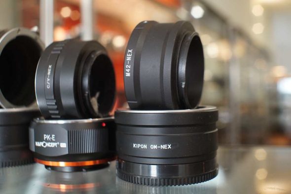 Lot of 7x lens mount adapter to Sony Nex
