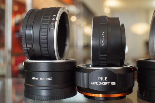 Lot of 7x lens mount adapter to Sony Nex