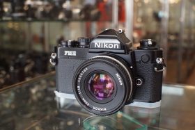 Nikon FM2n black + Pancake 50mm F/1.8 AIS kit, boxed