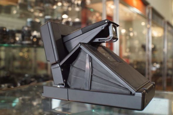Polaroid SLR 680 instant camera black in black leather case