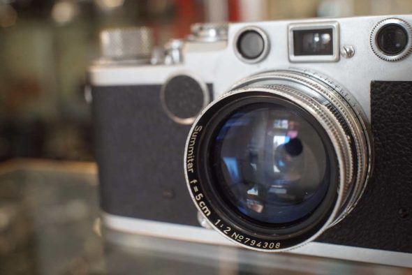Leica IIF + Summitar 50mm F/2 collapsible lens, serviced in 2021
