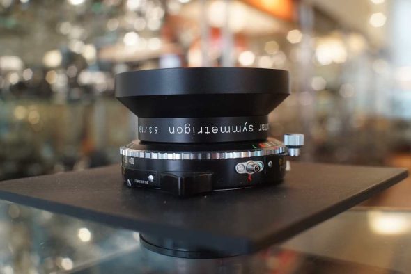 Computar Symmetrigon 150mm F/6.3 lens in Copal-No.1 shutter and 3D printed board