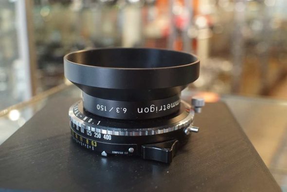 Computar Symmetrigon 150mm F/6.3 lens in Copal-No.1 shutter and 3D printed board