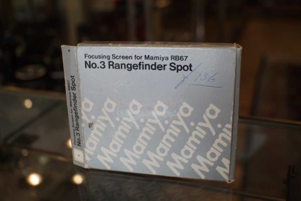 Mamiya Focusing screen for RB67, Rangefinder spot, Boxed