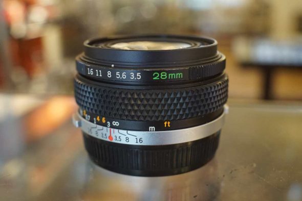 Olympus OM Zuiko 28mm F/3.5 lens