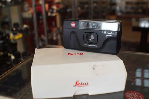 Leica Mini II, 35mm point and shoot, boxed