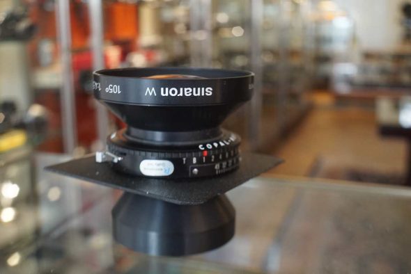 Sinar Sinaron 90mm F/4.5 MC lens in black Copal 1 shutter and Linhof board