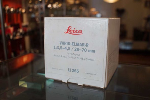 Leica Vario-Elmar-R 28-70mm f/3.5-4.5, 3-cam, Boxed
