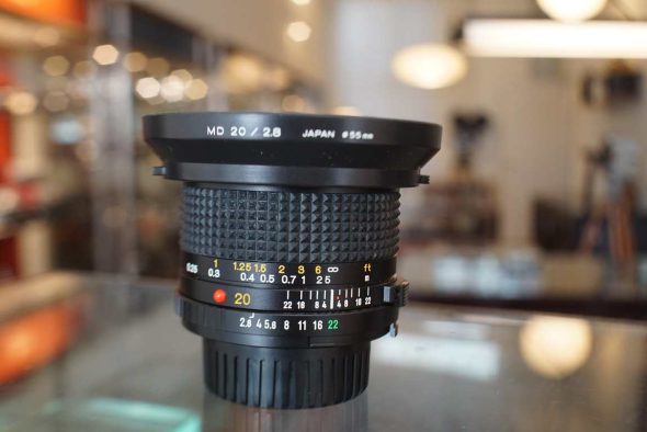 Minolta MD 20mm f/2.8 + Hood