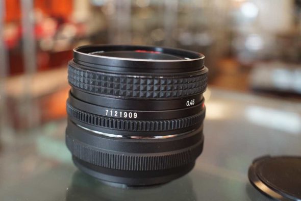 Konica Hexanon AR 40mm f/1.8 Pancake lens on Sony E mount adapter