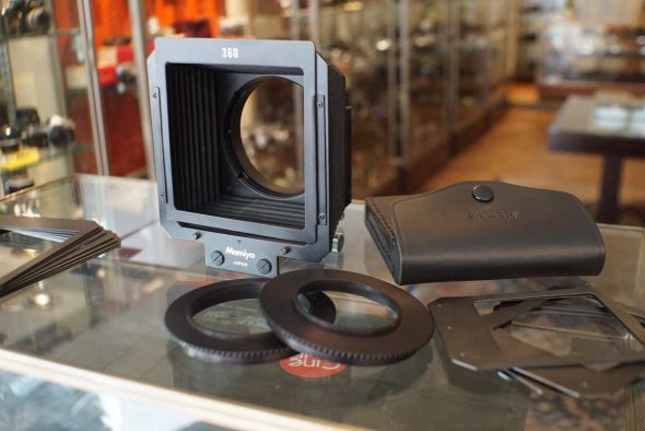 Mamiya RZ67 compendium variable lenshood + filterholders and adapterrings