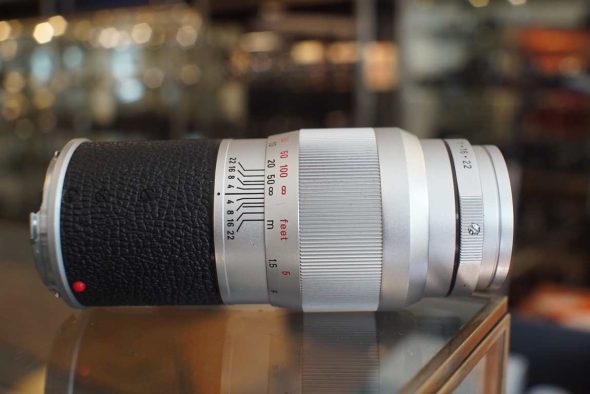Leica Leitz 11850 Elmar 135mm F/4 chrome M-mount lens
